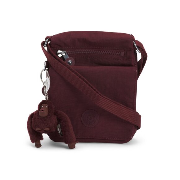 KIPLING Merlot Nylon New Eldorado Mini Crossbody Bag - Picture 1 of 2